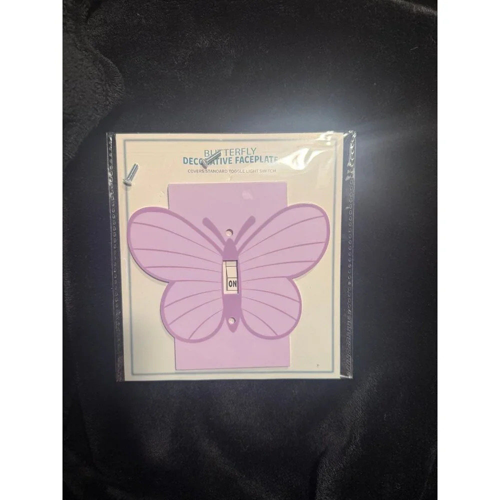 NEW butterfly light switch plate